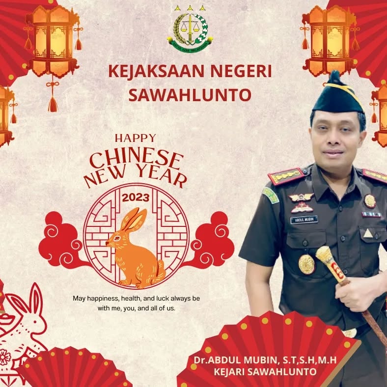 Keluarga besar Kejaksaan Negeri Sawahlunto menghcapkan Selamat Tahun Baru Imlek 2023..____Update terus informasi anda tentang Kejaksaan Negeri Sawahlunto terbaru di official account Instagram,Facebook dan Youtube kami !!..____🌐 kejari-sawahlunto.kejaksaan.go.idFACEBOOK : Kejaksaan Negeri SawahluntoYOUTUBE : Kejakaaan Negeri Sawahlunto NewTWITTER : @JaksaSawahlunto..________#KejaksaanRI#kejatisumbarnew@kejatisumbarnew#kejarisawahlunto - from Instagram
