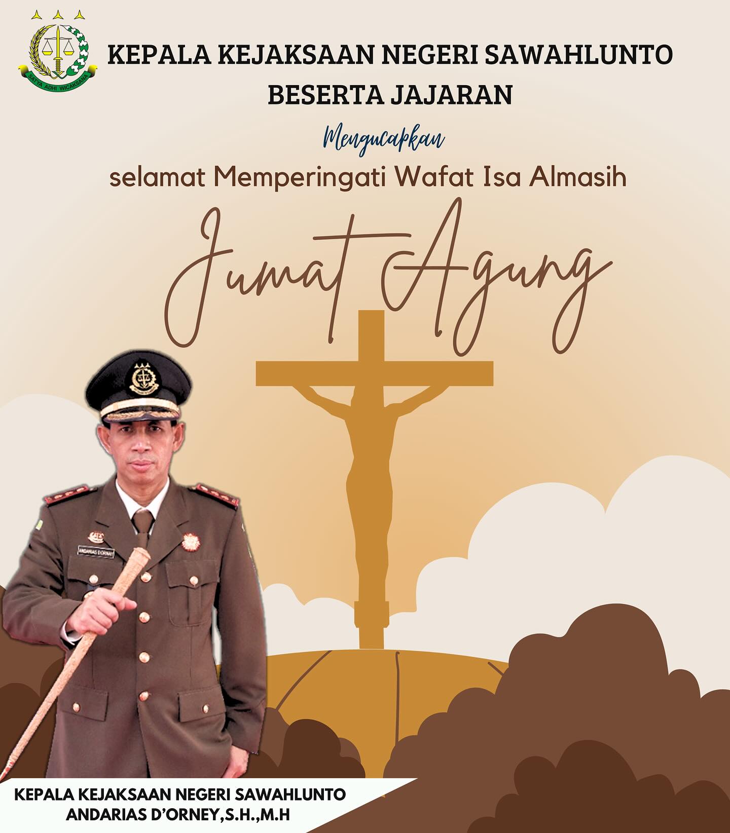 Kepala Kejaksaan Negeri Sawahlunto Beserta Seluruh Jajaran Mengucapkan Selamat memperingati Jumat Agung Hari Wafatnya Yesus Kristus ..____Update terus informasi anda tentang Kejaksaan Negeri Sawahlunto terbaru di official account Instagram,Facebook dan Youtube kami !!..____🌐 kejari-sawahlunto.kejaksaan.go.idFACEBOOK : Kejaksaan Negeri SawahluntoYOUTUBE : Kejakaaan Negeri Sawahlunto NewTWITTER : @JaksaSawahlunto..________#KejaksaanRI#kejatisumbarnew@kejatisumbarnew#kejarisawahlunto - from Instagram