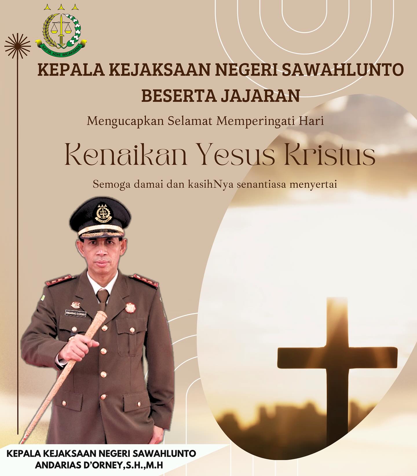 Kepala Kejaksaan Negeri Sawahlunto Beserta Seluruh Jajaran Mengucapkan Selamat Memperingati Hari Kenaikan Yesus Kristus, Semoga damai dan kasihNya senantiasa menyertai ____Update terus informasi anda tentang Kejaksaan Negeri Sawahlunto terbaru di official account Instagram,Facebook dan Youtube kami !!..____🌐 kejari-sawahlunto.kejaksaan.go.idFACEBOOK : Kejaksaan Negeri SawahluntoYOUTUBE : Kejakaaan Negeri Sawahlunto NewTWITTER : @JaksaSawahlunto..________#KejaksaanRI#kejatisumbarnew@kejatisumbarnew#kejarisawahlunto - from Instagram