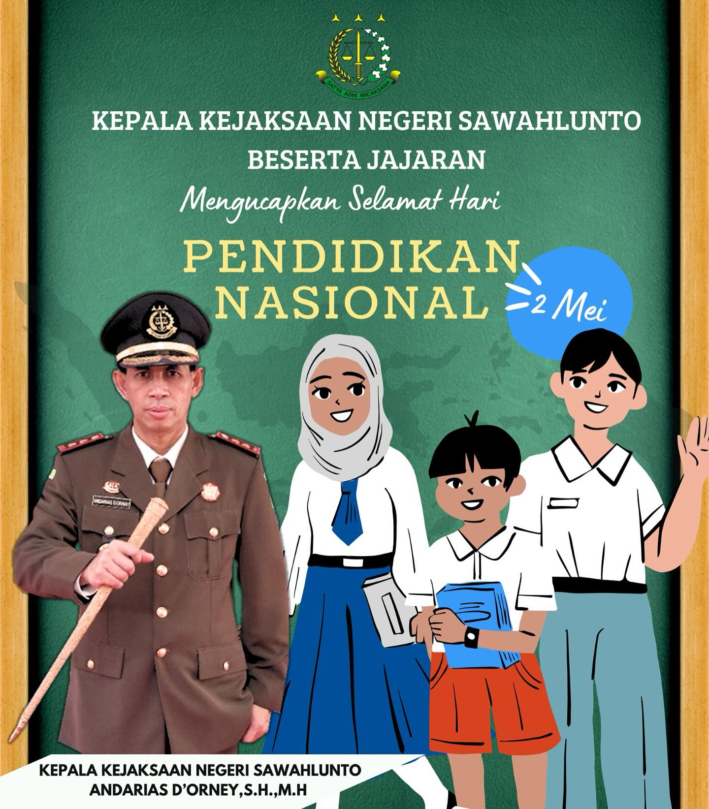 Kepala Kejaksaan Negeri Sawahlunto Beserta Seluruh Jajaran Mengucapkan Selamat Hari Pendidikan Nasional "Bergerak Bersama, Lanjutkan Merdeka Belajar" ..____Update terus informasi anda tentang Kejaksaan Negeri Sawahlunto terbaru di official account Instagram,Facebook dan Youtube kami !!..____🌐 kejari-sawahlunto.kejaksaan.go.idFACEBOOK : Kejaksaan Negeri SawahluntoYOUTUBE : Kejakaaan Negeri Sawahlunto NewTWITTER : @JaksaSawahlunto..________#KejaksaanRI#kejatisumbarnew@kejatisumbarnew#kejarisawahlunto - from Instagram