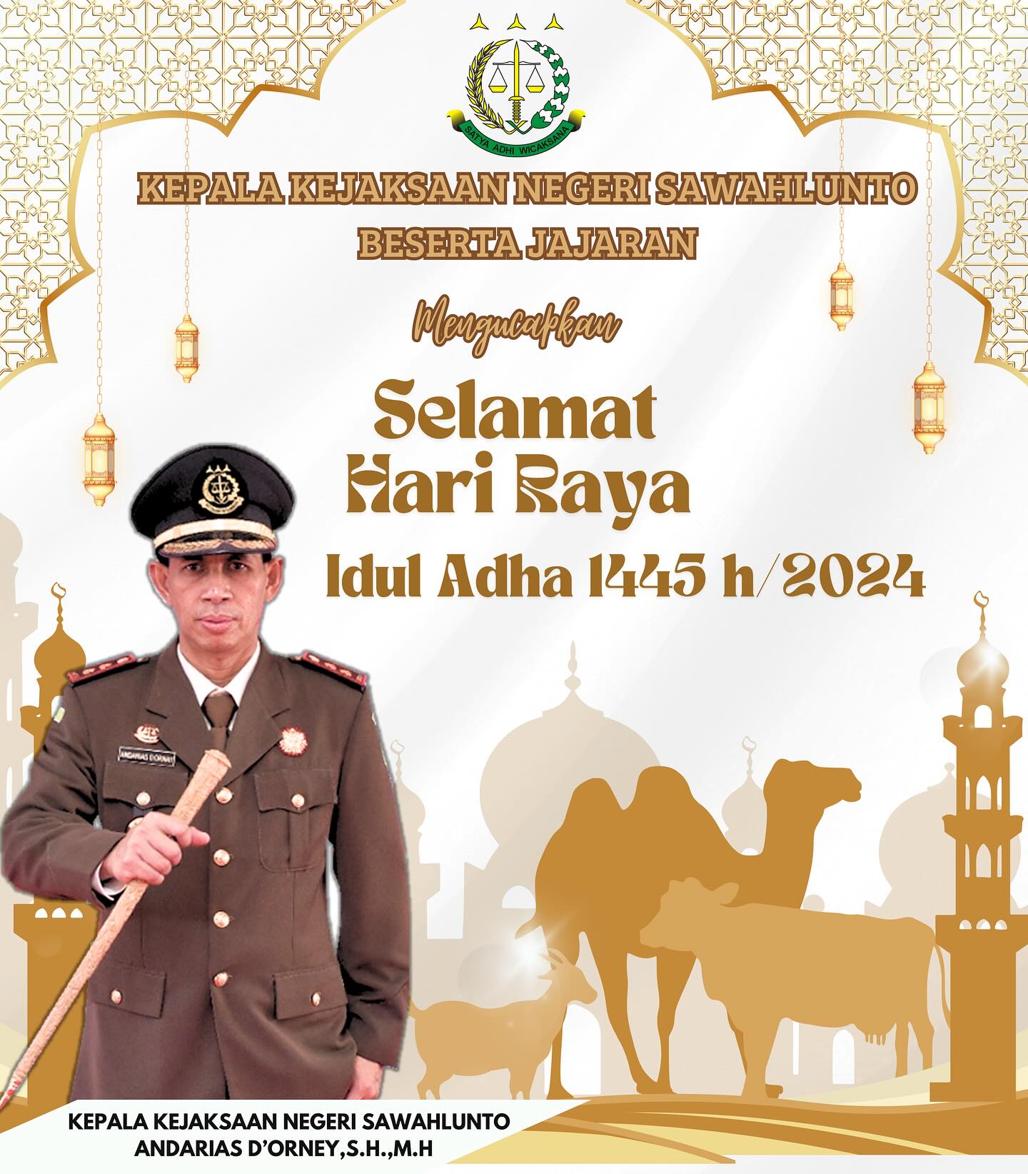 Kepala Kejaksaan Negeri Sawahlunto Beserta Seluruh Jajaran Mengucapkan Selamat Hari Raya Idul Adha 1445 H/2024 .____Update terus informasi anda tentang Kejaksaan Negeri Sawahlunto terbaru di official account Instagram,Facebook dan Youtube kami !!..____🌐 kejari-sawahlunto.kejaksaan.go.idFACEBOOK : Kejaksaan Negeri SawahluntoYOUTUBE : Kejakaaan Negeri Sawahlunto NewTWITTER : @JaksaSawahlunto..________#KejaksaanRI#kejatisumbarnew@kejatisumbarnew#kejarisawahlunto - from Instagram