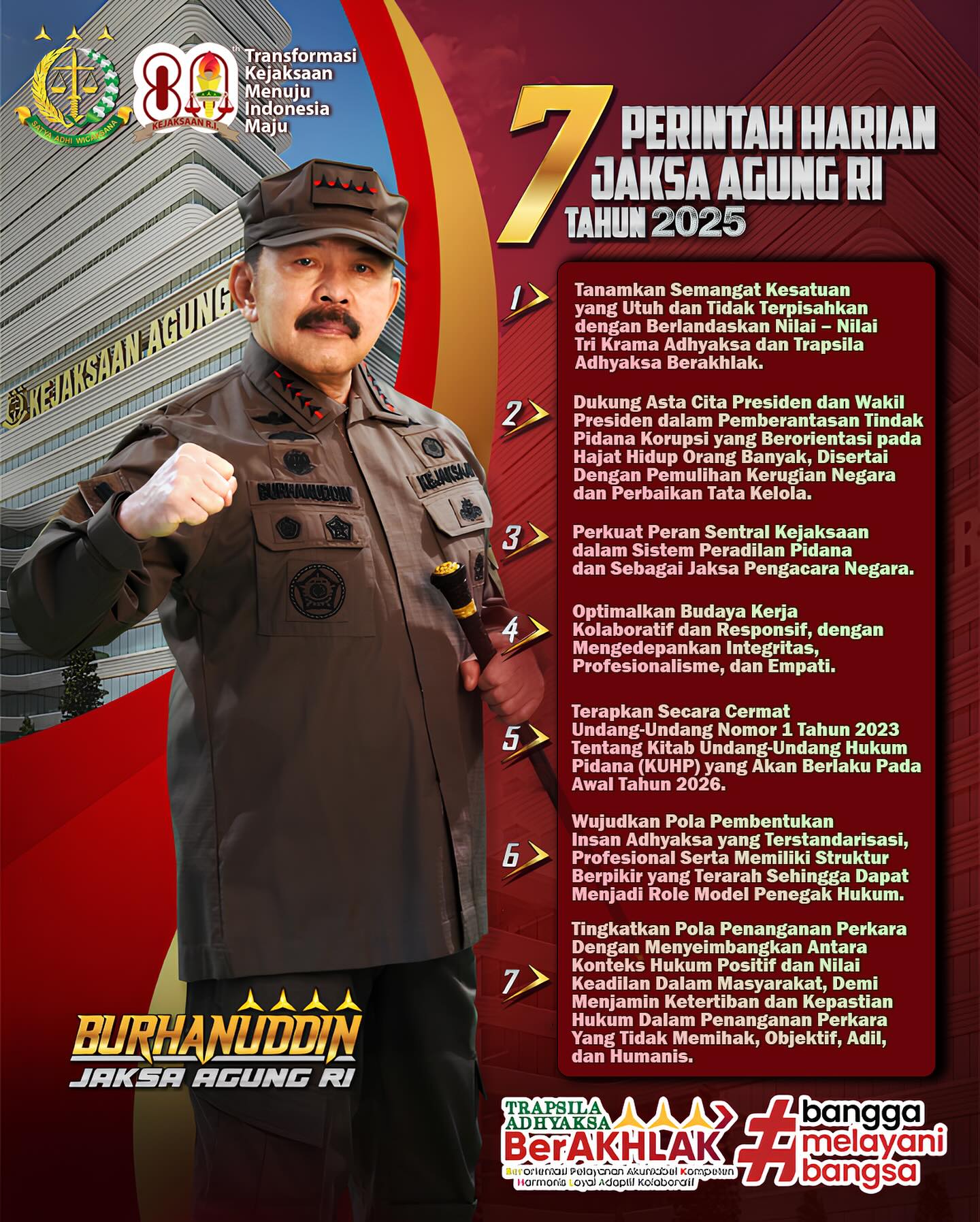 7 Perintah Harian Jaksa Agung RI Tahun 2025 - from Instagram
